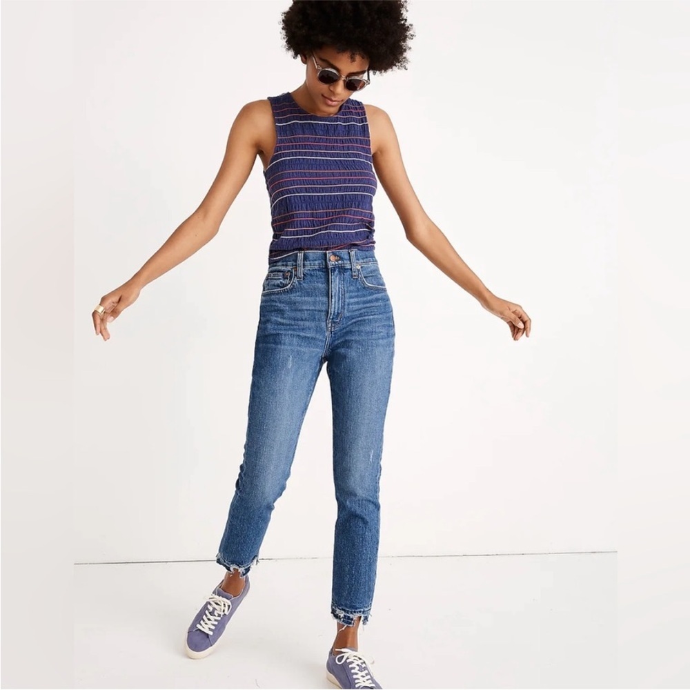 Madewell High-Rise Slim Boyjean in Melbourne Wash Size 24